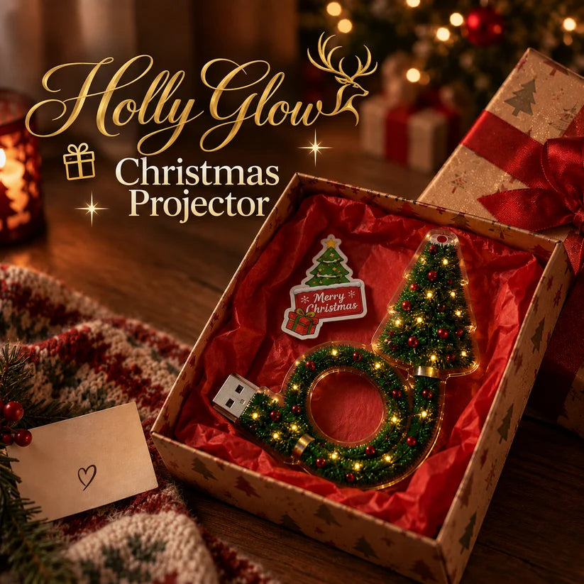 HollyGlow™ Christmas Projector