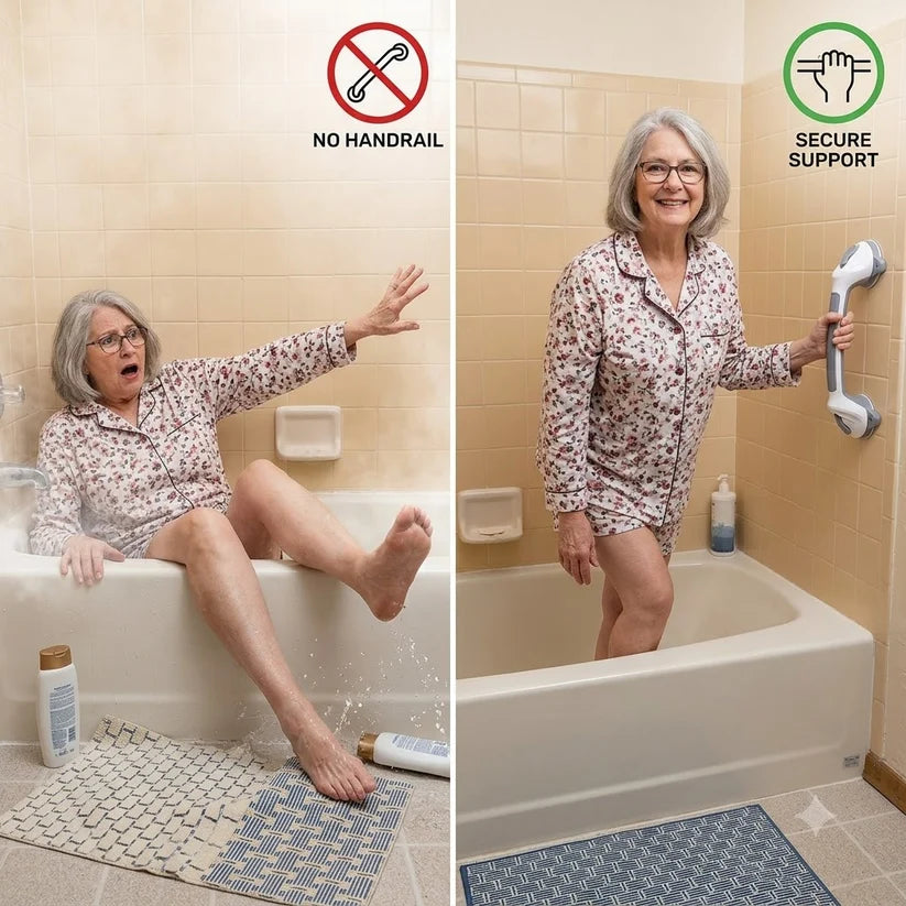 Non-Slip Bathroom Safety Handle with Suction Cup