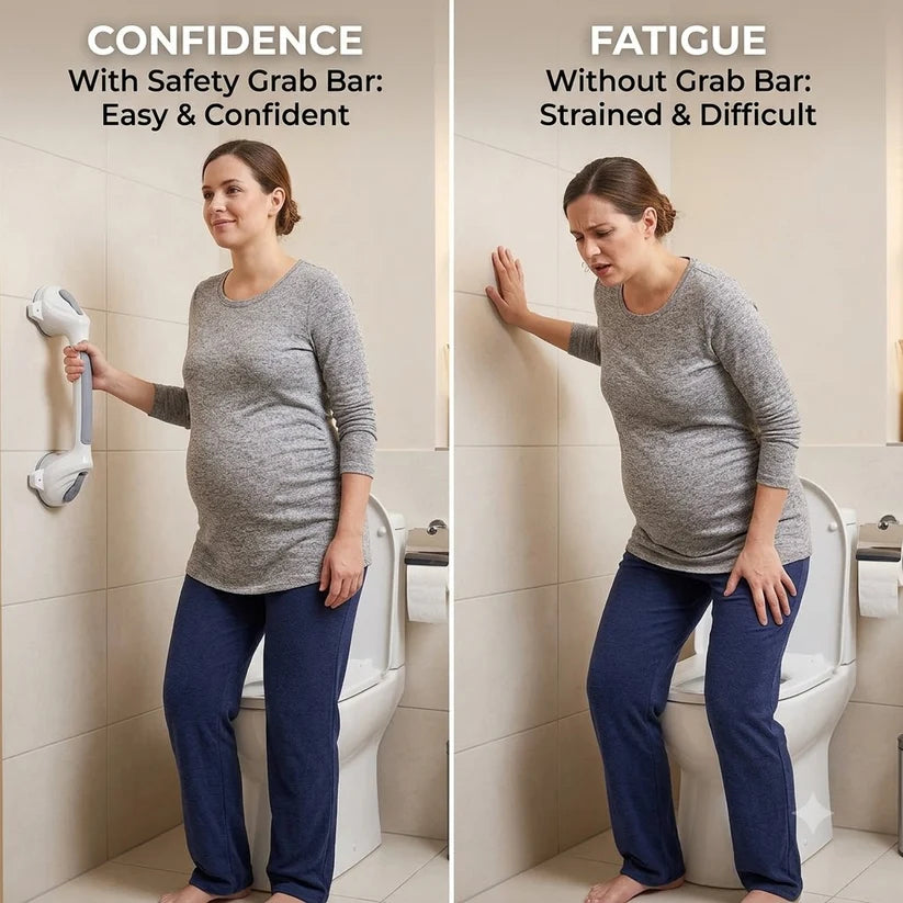 Non-Slip Bathroom Safety Handle with Suction Cup