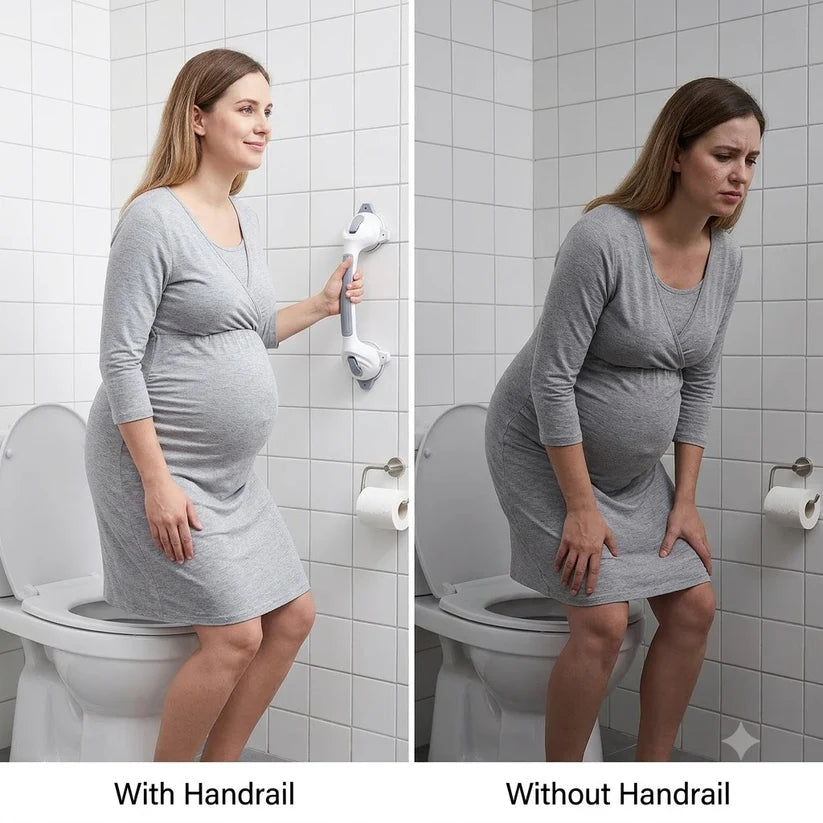 Non-Slip Bathroom Safety Handle with Suction Cup