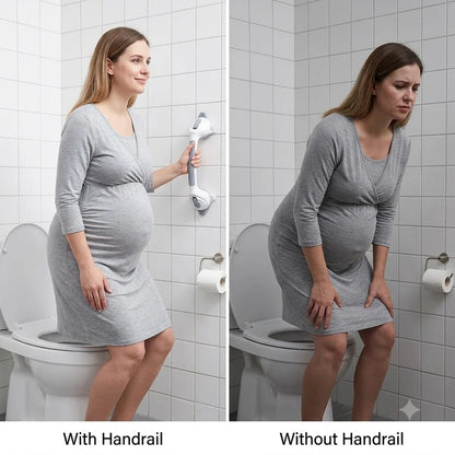 Non-Slip Bathroom Safety Handle with Suction Cup