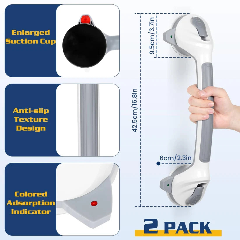 Non-Slip Bathroom Safety Handle with Suction Cup
