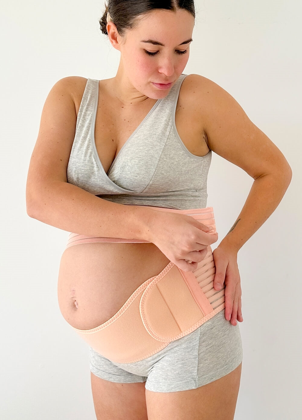 QueenBee® Dutton 3pc Pregnancy & Postpartum Belly Belt in Nude