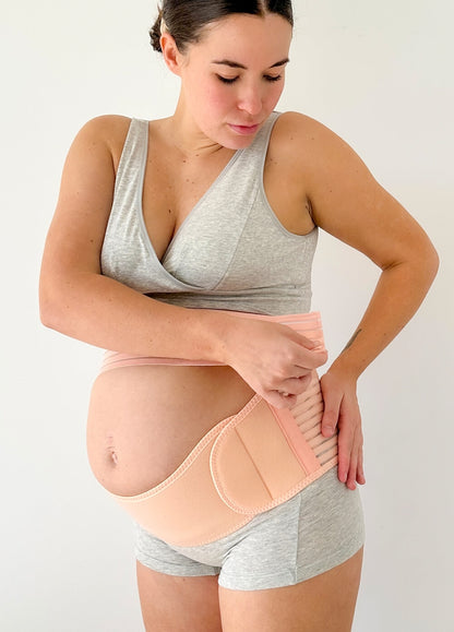 QueenBee® Dutton 3pc Pregnancy & Postpartum Belly Belt in Nude
