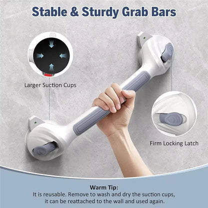 Non-Slip Bathroom Safety Handle with Suction Cup