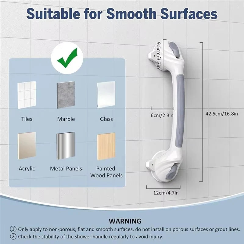 Non-Slip Bathroom Safety Handle with Suction Cup