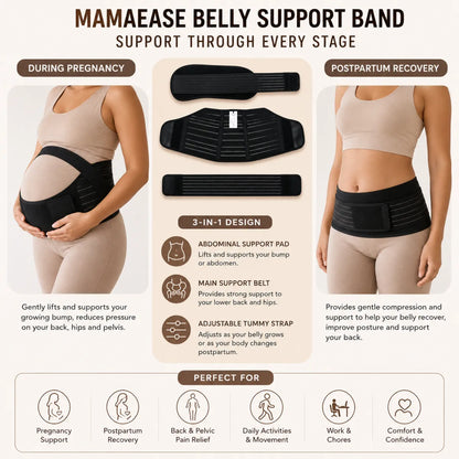 QueenBee® Dutton 3pc Pregnancy & Postpartum Belly Belt in Nude