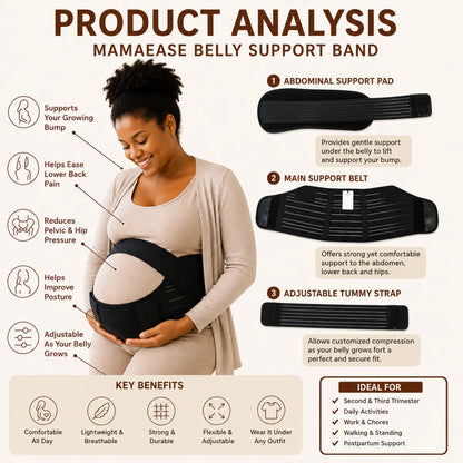 QueenBee® Dutton 3pc Pregnancy & Postpartum Belly Belt in Nude