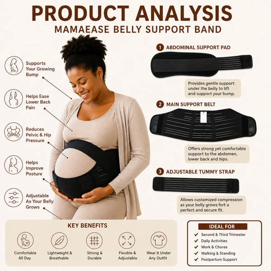 QueenBee® Dutton 3pc Pregnancy & Postpartum Belly Belt in Nude